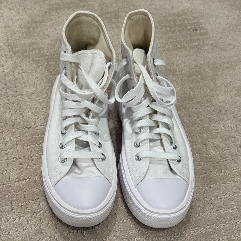 Converse White High-Top Sneakers